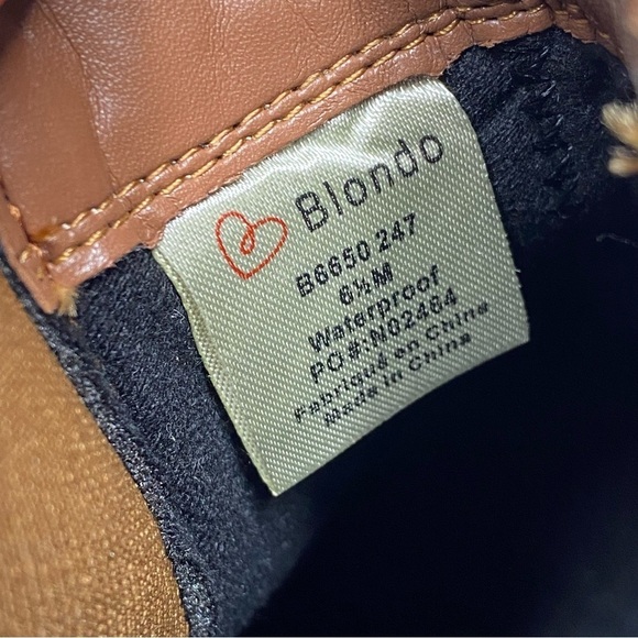 New! Blondo Emelia Chelsea Brown Leather Bootie 6.5 - Picture 10 of 14